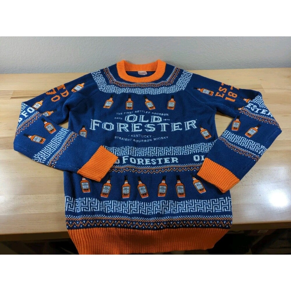 Old Forester Kentucky Bourbon Size Small Pullover Ugly Sweater